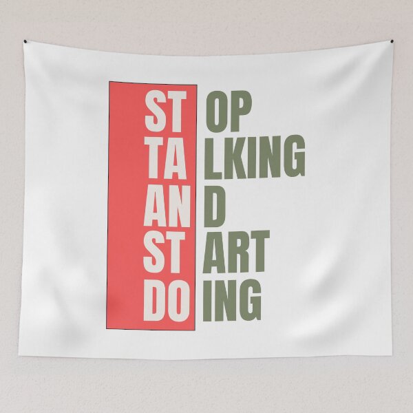 Item preview, Unisex DS Apparel - 'Stop talking and start doing' Custom modern Design designed and sold by Designer-Haven.