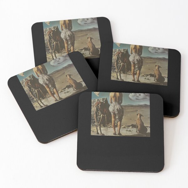 Item preview, A Woman and Her Dogs in a Surreal Desert designed and sold by Teeverva Studio.