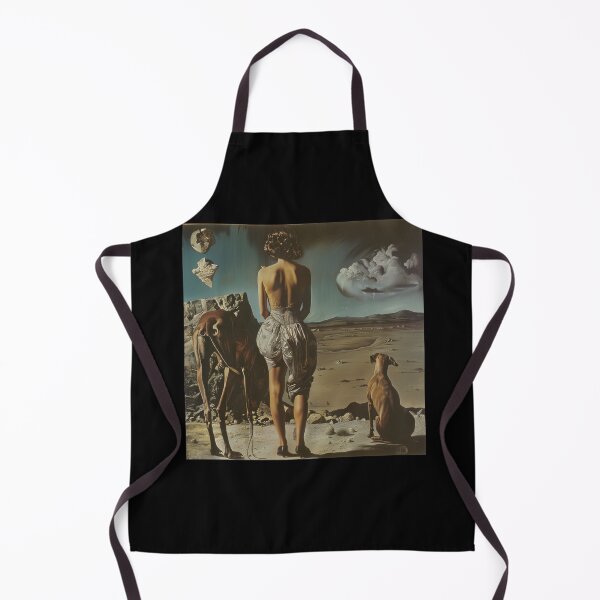 Item preview, A Woman and Her Dogs in a Surreal Desert designed and sold by Teeverva Studio.
