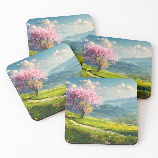 Item preview, Scenic landscape with tree and mountains in the background. designed and sold by Artessie.