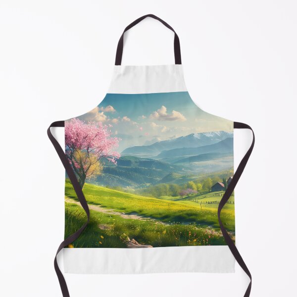 Item preview, Scenic landscape with tree and mountains in the background. designed and sold by Artessie.