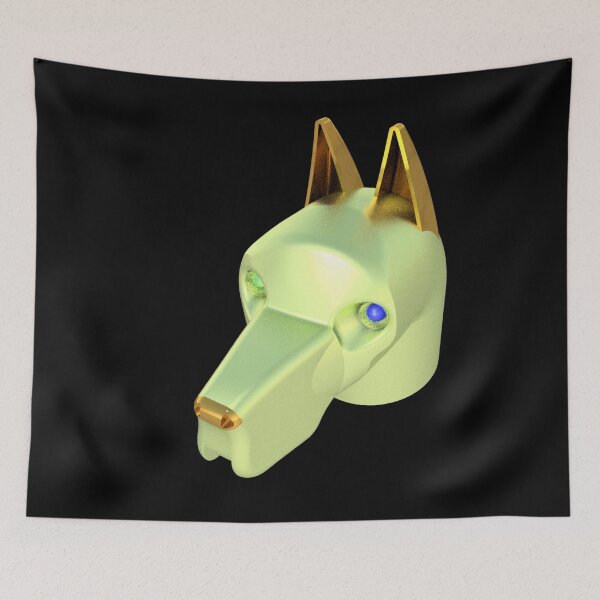 Item preview, Lime Green Dog Green and Blue Eyes designed and sold by Dog-Planet.