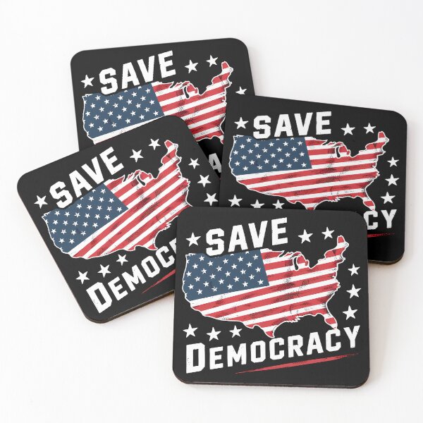Item preview, Save Democracy - Patriotic American Flag Design Advocating for Democratic Values and Civic Duty designed and sold by FEBRICAST.