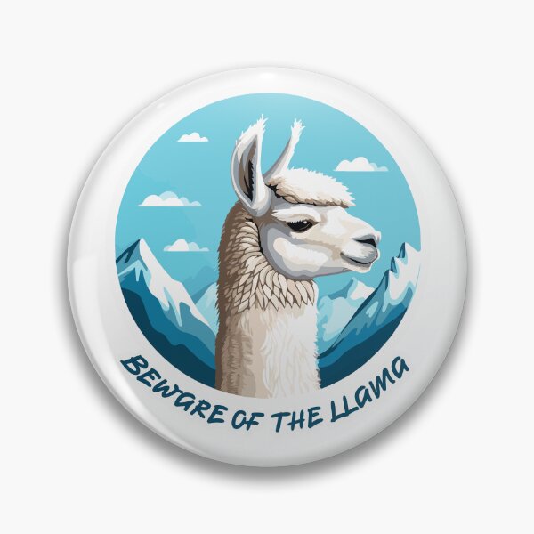 Item preview, Beware of the Llama illustration designed and sold by Jane-Zay.