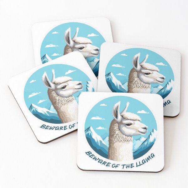 Item preview, Beware of the Llama illustration designed and sold by Jane-Zay.