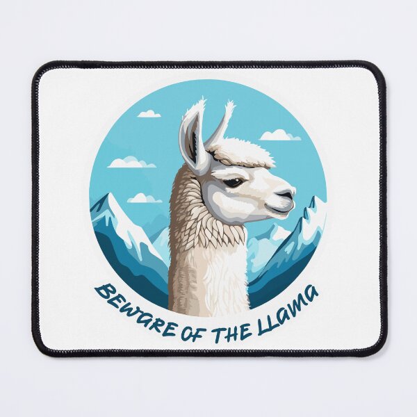 Item preview, Beware of the Llama illustration designed and sold by Jane-Zay.