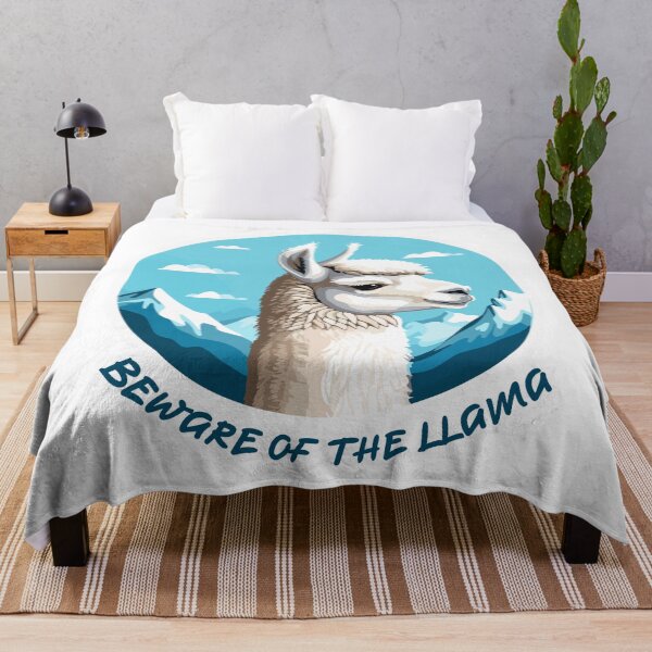 Item preview, Beware of the Llama illustration designed and sold by Jane-Zay.