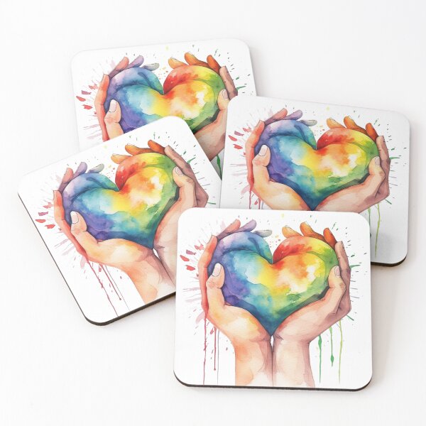 Item preview, LGBT Pride Heart  designed and sold by GiraffeCreative.