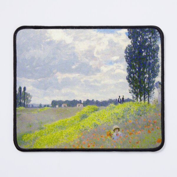 Item preview, Walk in the Meadows at Argenteuil Poppy Field Claude Monet painting designed and sold by ArtUnova.