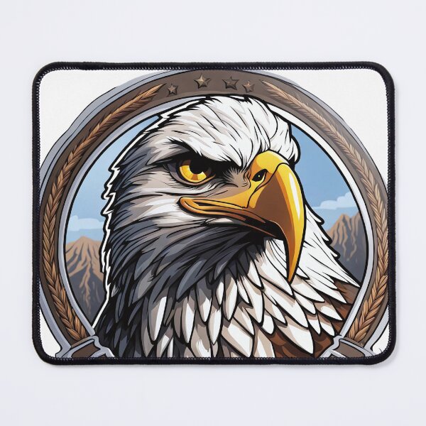 Item preview, Eagle Head Circle and Feathers V2 designed and sold by Salimgor Hangaround Music.