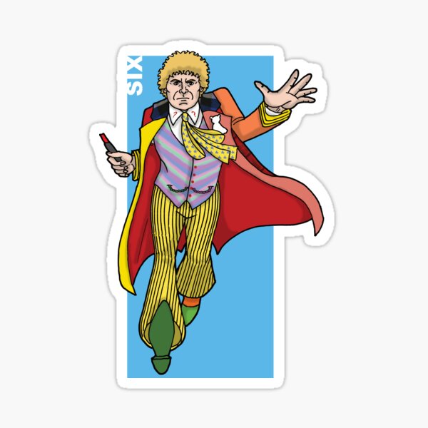 Doctor Who - The Sixth Doctor 'SIX' Sticker
