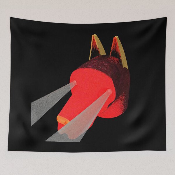 Item preview, Black and Red Dog 3 Flashlight Eyes designed and sold by Dog-Planet.