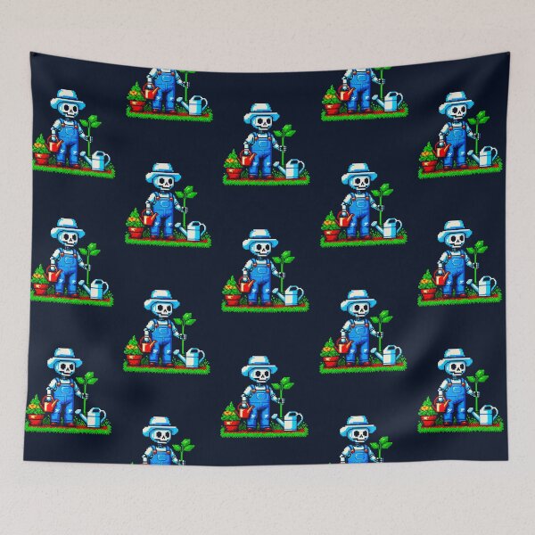 Item preview, Gardener Skeleton: Overalls and Watering Can Fun designed and sold by Ronny-Owiso.