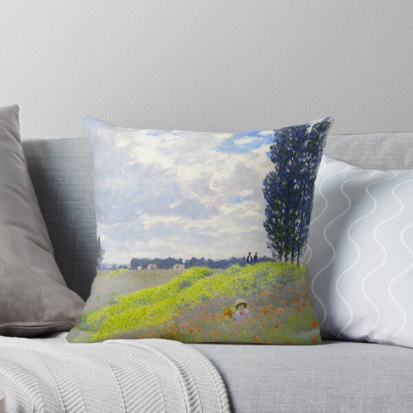Item preview, Walk in the Meadows at Argenteuil Poppy Field Claude Monet painting designed and sold by ArtUnova.