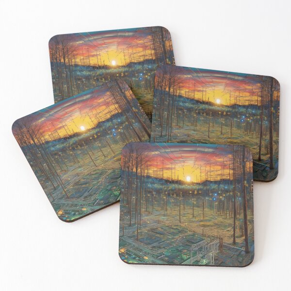 Item preview, "Digital Horizon: A Technological Journey into the Sunset" designed and sold by Artisticanvas.