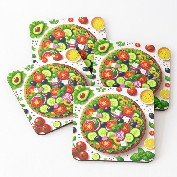 Item preview, An illustration of a salad with a variety of colorful vegetables. designed and sold by Nataliya Kretsu.