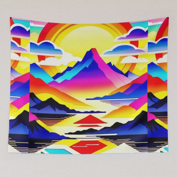 Item preview, Mountainous sunrise designed and sold by tatty58.