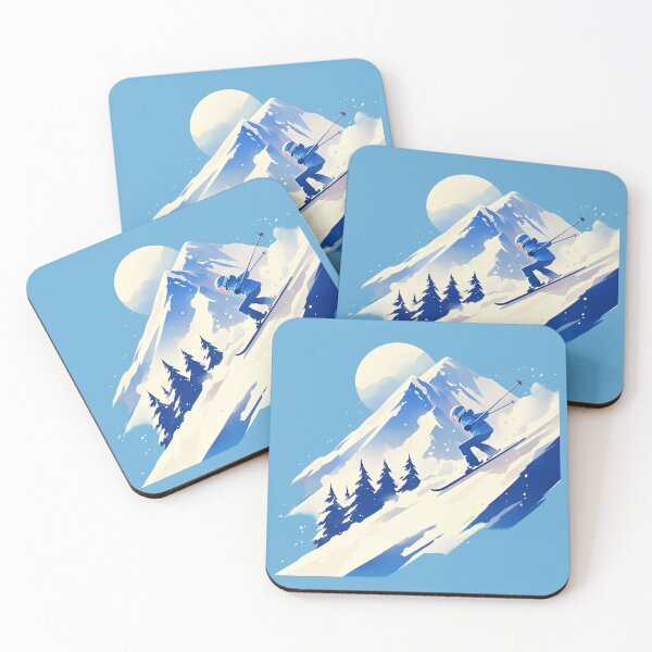 Item preview, Cute Skier on Snowy Mountain designed and sold by Windy-market.