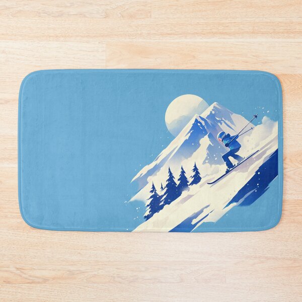 Item preview, Cute Skier on Snowy Mountain designed and sold by Windy-market.
