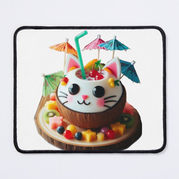 Item preview, Colorful Cat Face Latte designed and sold by Sadia Jannat.