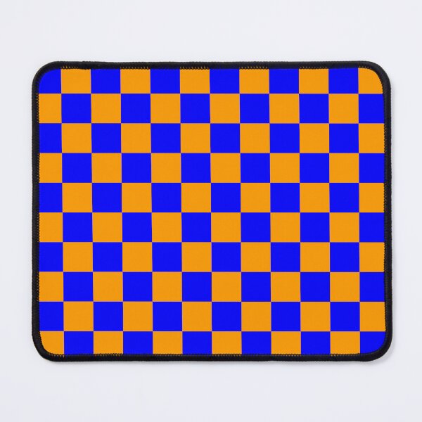 Item preview, Orange Blue Checker Pattern Design designed and sold by PatternTitan.