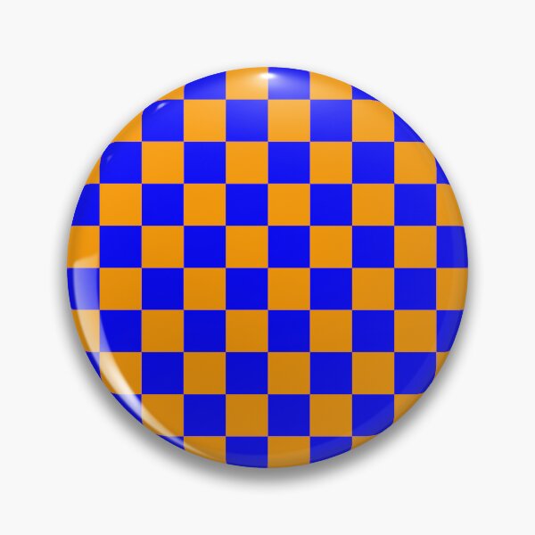 Item preview, Orange Blue Checker Pattern Design designed and sold by PatternTitan.