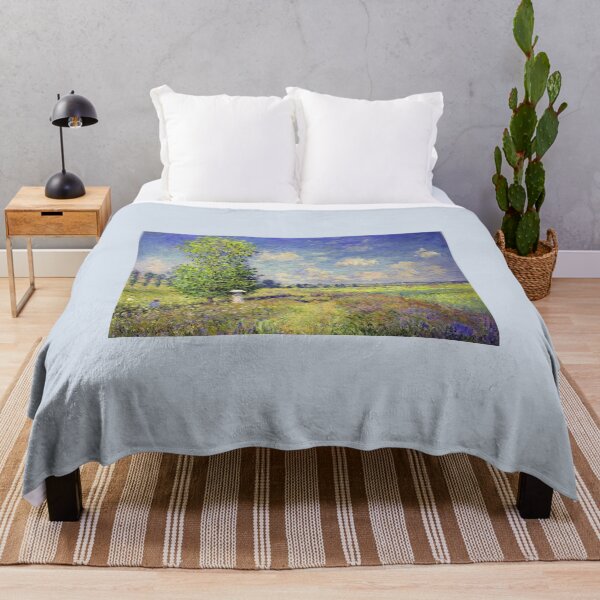 Item preview, The Summer Poppy Field Claude Monet painting designed and sold by ArtUnova.
