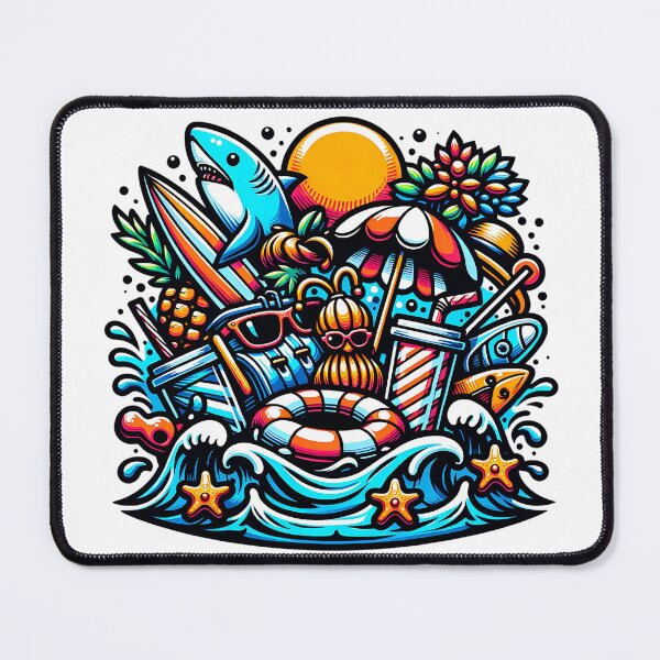 Item preview, Vacation Mode: A Surreal Collage of Unforgettable Experiences designed and sold by 0penvimark.
