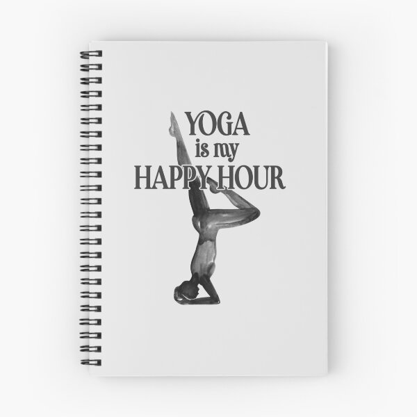 Item preview, Yoga Is My Happy Hour Yoga Pose designed and sold by stylesip.