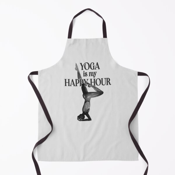 Item preview, Yoga Is My Happy Hour Yoga Pose designed and sold by stylesip.