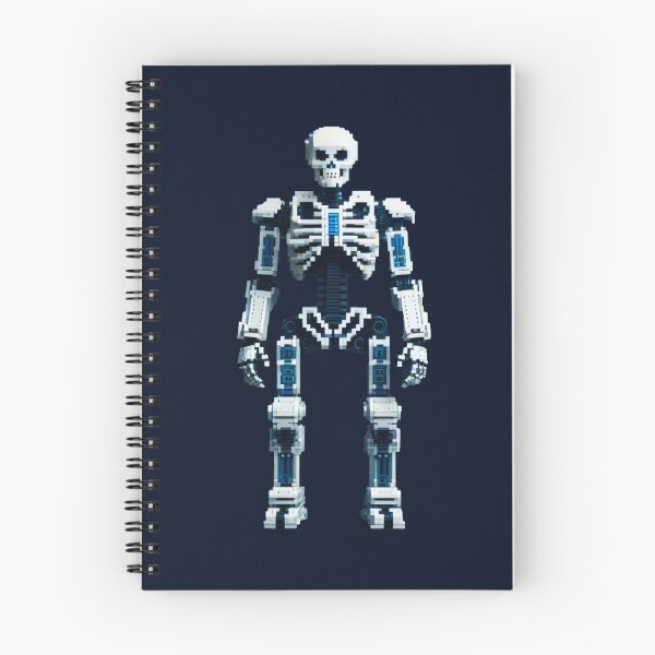 Item preview, Robot Skeleton: Cybernetic Fusion Pixel Art designed and sold by Ronny-Owiso.