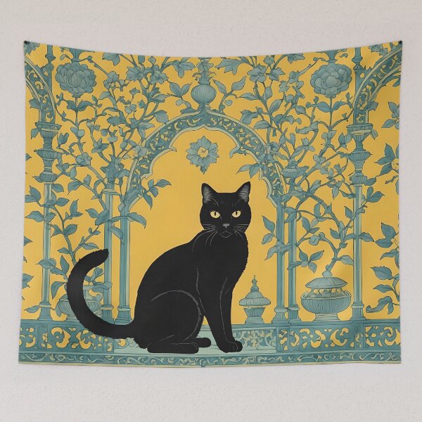 Item preview, Cat Chinoiserie designed and sold by SoniaSarkali.
