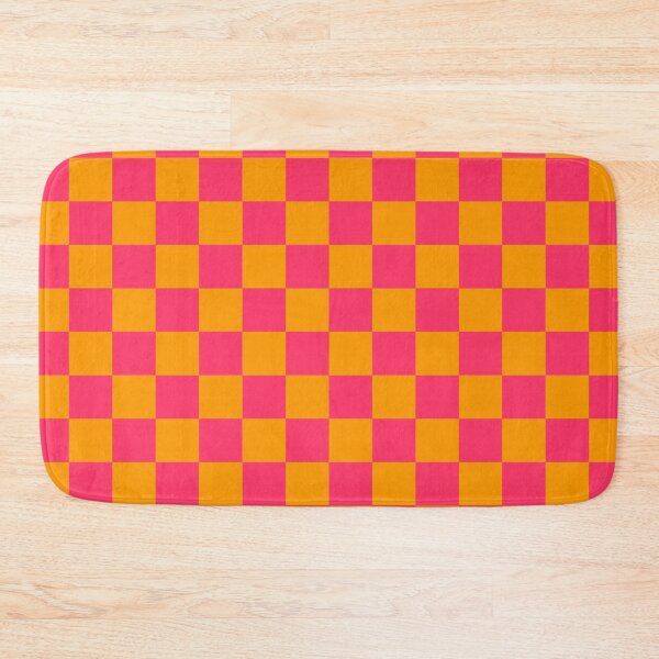 Item preview, Orange Pink Checker Pattern Design designed and sold by PatternTitan.