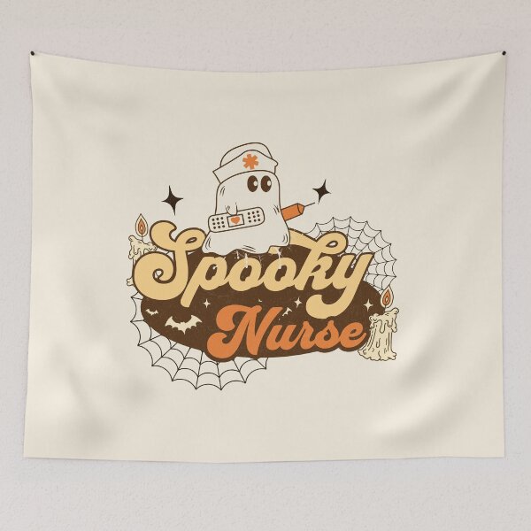 Item preview, Spooky Nurse Halloween Design, Cute Halloween Ghost Nurse  designed and sold by CrazyInk23.