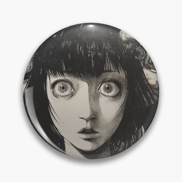 Item preview, cosmic encounter - black and white horror manga anime girl designed and sold by ForsakenFrames.