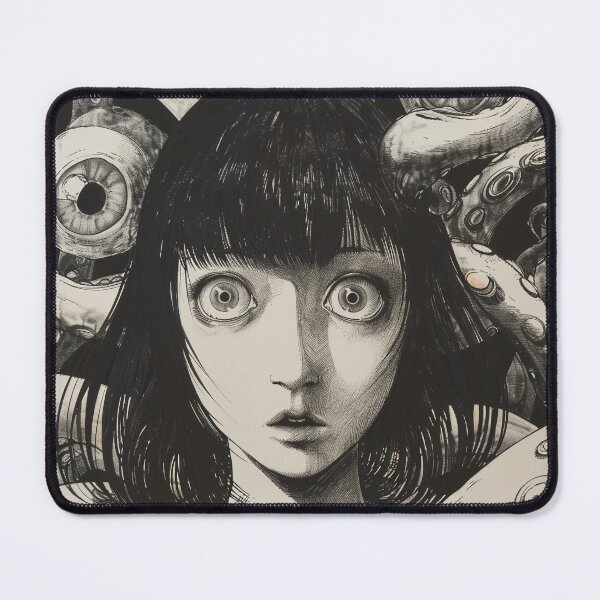 Item preview, cosmic encounter - black and white horror manga anime girl designed and sold by ForsakenFrames.