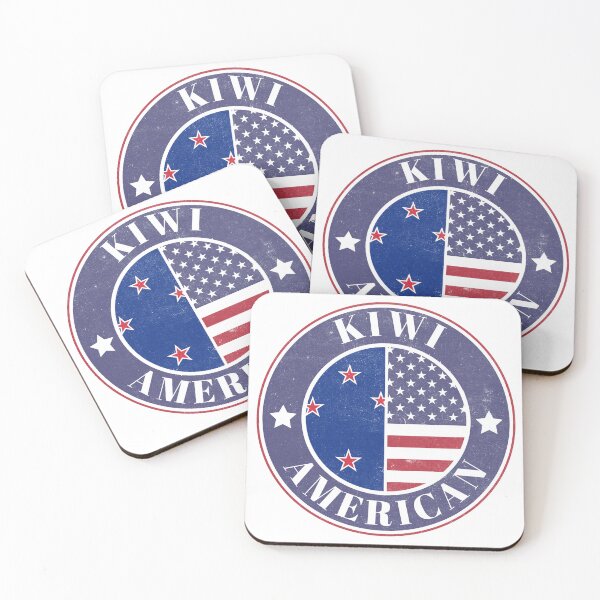 Item preview, Proud Kiwi-American Badge - New Zealand Flag designed and sold by chrisrivait.