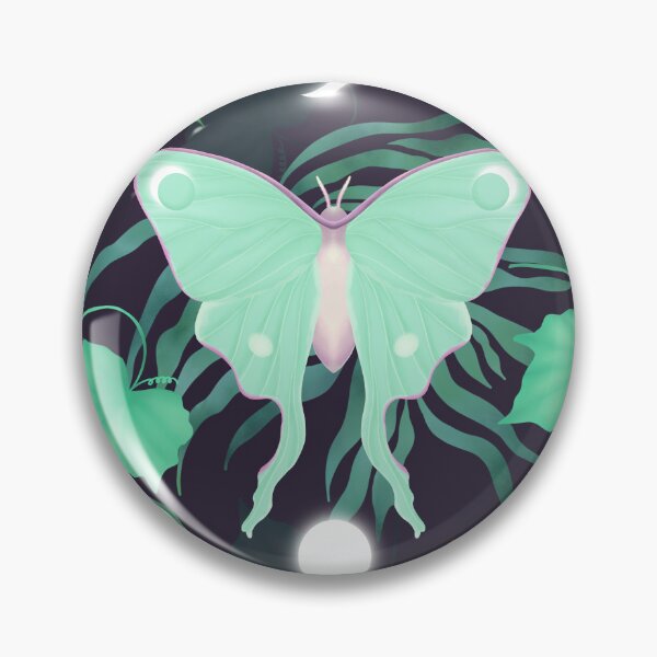 Item preview, Lunar moth pattern designed and sold by turtlesandroses.