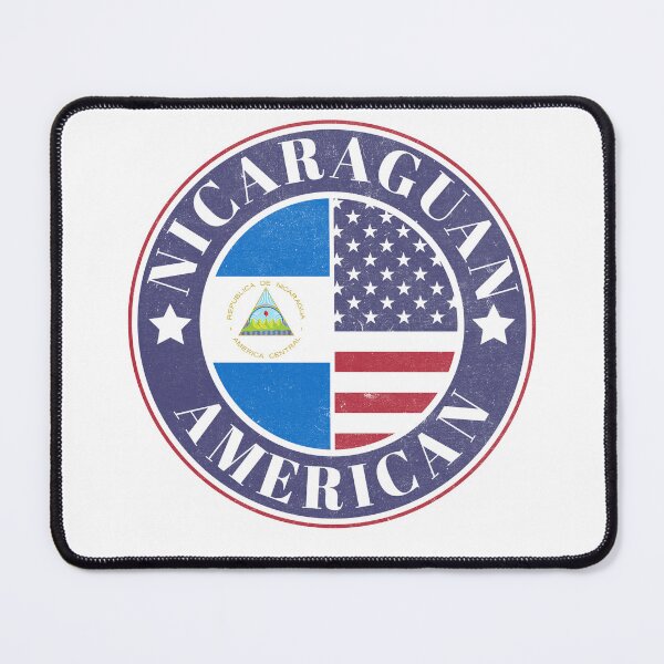 Item preview, Proud Nicaraguan-American Badge - Nicaragua Flag designed and sold by chrisrivait.