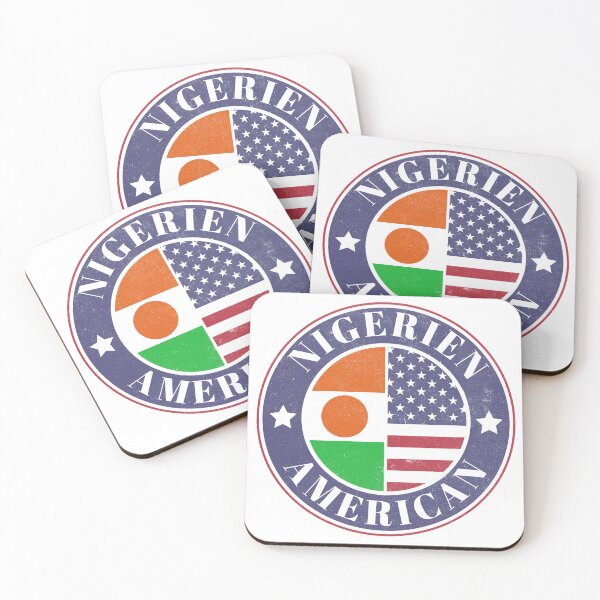 Item preview, Proud Nigerien-American Badge - Niger Flag designed and sold by chrisrivait.