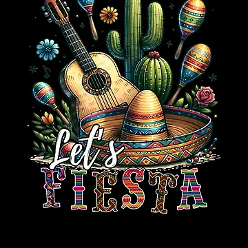 Vorschaubild zum Design Let's Fiesta Cinco De Mayo Mexican Party Let's Fiesta Gear von DynamicDesign