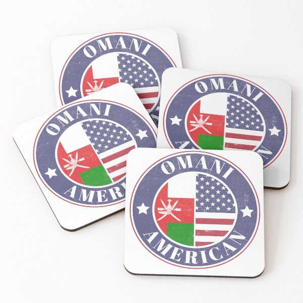 Item preview, Proud Omani-American Badge - Oman Flag designed and sold by chrisrivait.