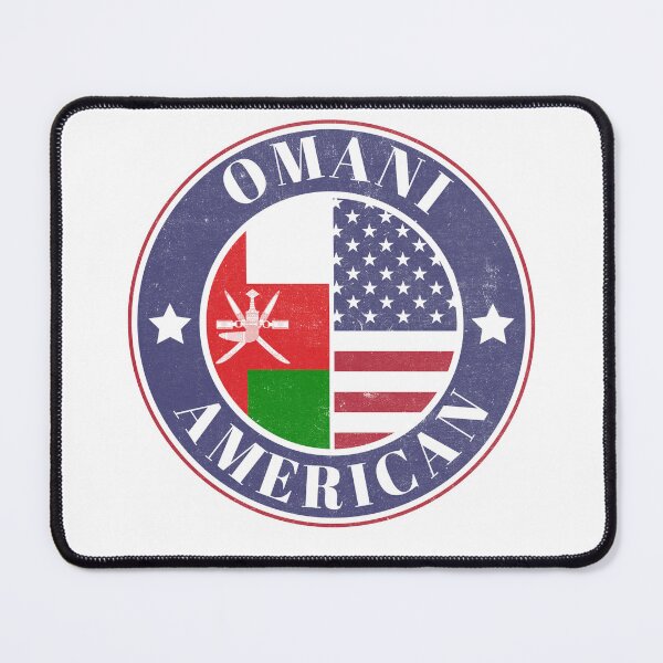 Item preview, Proud Omani-American Badge - Oman Flag designed and sold by chrisrivait.