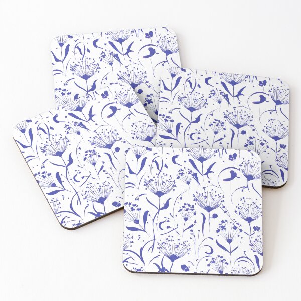 Item preview, Blue Botanical Bliss: Modern Floral Patterns designed and sold by Designfordream.