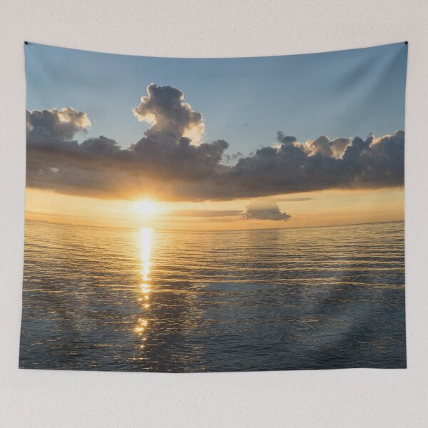 Item preview, Sunrise Brilliance Over Calm Ocean designed and sold by Georgia Mizuleva.