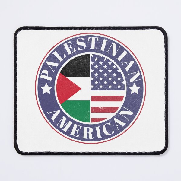 Item preview, Proud Palestinian-American Badge - Palestine Flag designed and sold by chrisrivait.