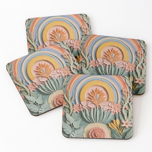 Item preview, Pastel Floral Woodcraft designed and sold by Lizetteh.