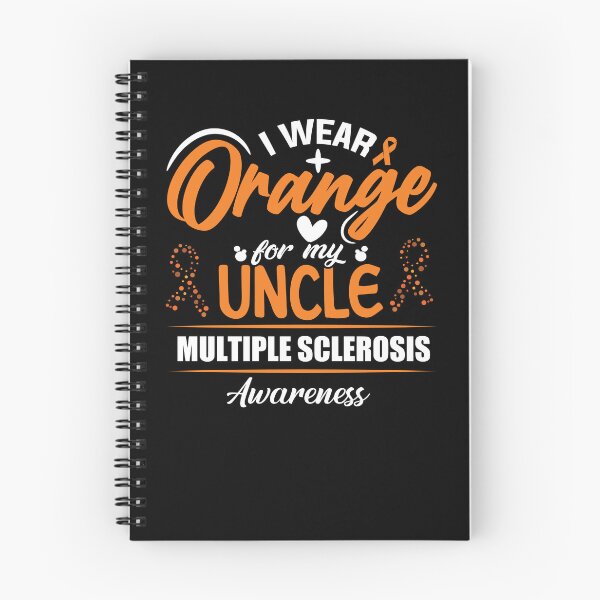 Aperçu de l'œuvre I Wear Orange For My Uncle Multiple Sclerosis Awareness Gear créée et vendue par DynamicDesign.