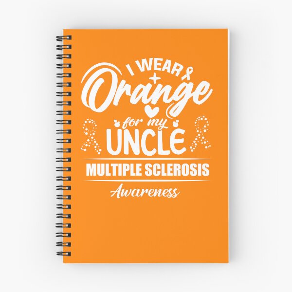 Aperçu de l'œuvre I Wear Orange For My Uncle Multiple Sclerosis Awareness Gear créée et vendue par DynamicDesign.