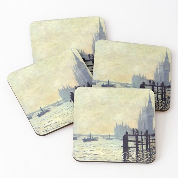 Item preview, The Thames Below Westminster Claude Monet painting designed and sold by ArtUnova.